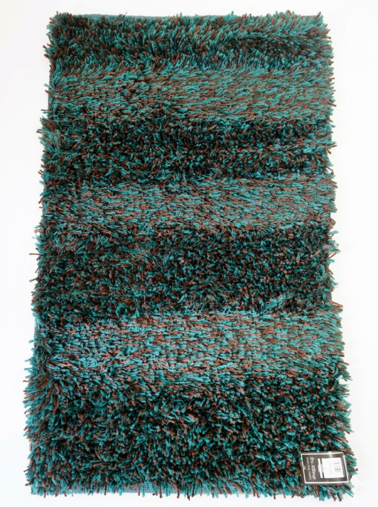 Wool look rug 90 x 150cm brown teal soft area rug for living room in Lagos Nigeria