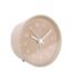 Cone sand brown alarm clock 10cm compact design for bedside or desk use in Lagos, Nigeria