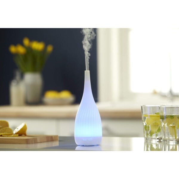 Thalia White Aroma Diffuser – Colour Changing Ultrasonic Mood Light & Humidifier