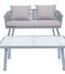 Gardeners Eden 4-piece grey rattan patio set with a sofa, two chairs, and a glass-top table in Lagos, Nigeria