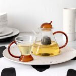 3 Piece Tea Set Glass