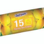 15Pk Lemon Swing Bin Liners