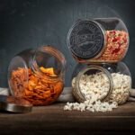 Mason Craft & More Set Of 3 Storage Glass Jars