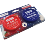 2Pk Tin Lip Balms - 1 X Orig & 1 X Strawberry