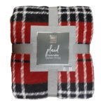 Plaid Revisible Blanket Throw