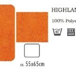 Orange Microfibre Bath Mat