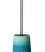 White Milano ceramic toilet brush and holder for luxury bathroom organization in Lagos, Nigeria