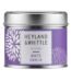 White Dahlia scented candle in a decorative tin for floral home fragrance in Lagos, Nigeria