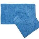 100% Cotton 2 Pc Bathroom Set Waves Cobalt