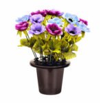 25Cm Lilac Anemone Grave Pot Flower