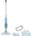 White and blue Black & Decker 1300W electric steam mop with swivel head for floor cleaning in Lagos, Nigeria.
