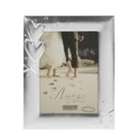 Amore Silver Plated Photo Frame With Hearts & Crystals 5X7
