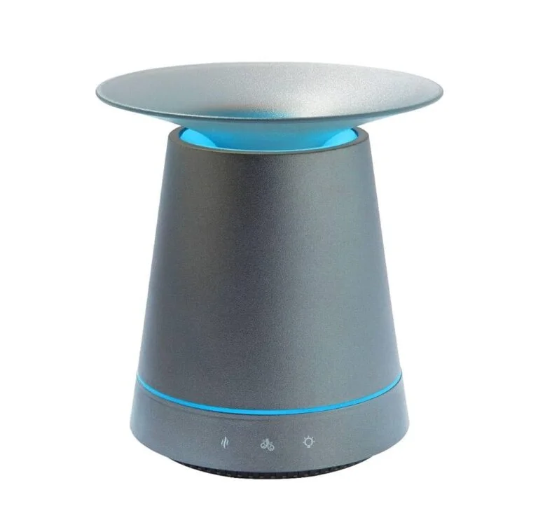 Modern humidifier releasing cool mist into a Lagos home interior to improve air comfort and humidity levels