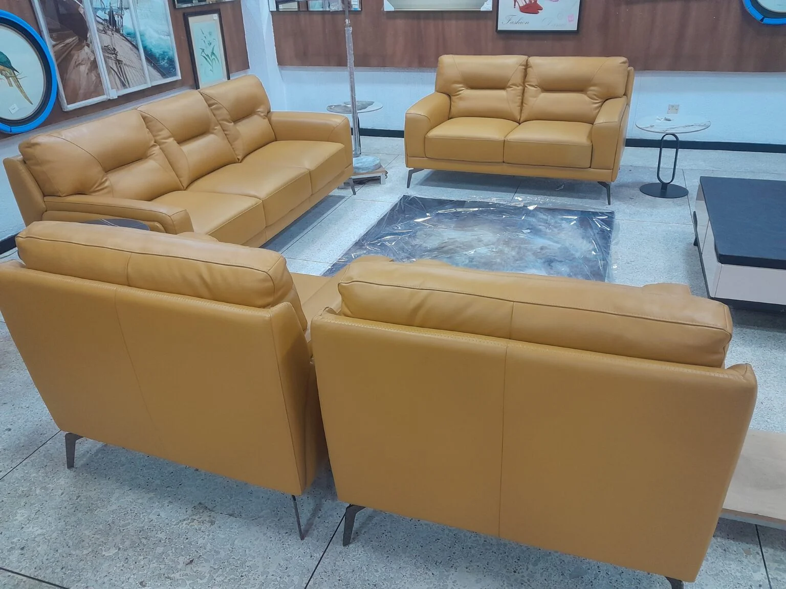 Modern fabric sofa in a stylish living room setting in Lagos, Nigeria