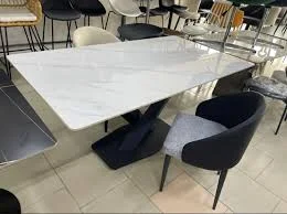 Modern dining table in a Lagos home dining area with a clean and stylish interior setup