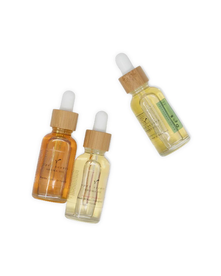 Bottles of essential oils in a Lagos home, ready for use in diffusers and aromatherapy