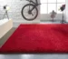 Soft and stylish area rug in a modern living room in Lagos, Nigeria
