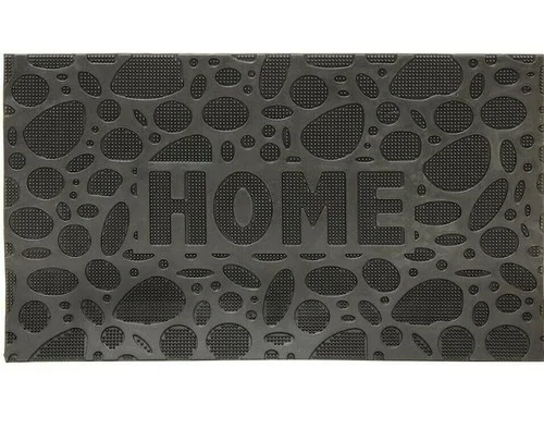 Decorative indoor mat placed at the entrance of a home in Lagos, Nigeria