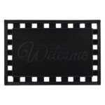Maiva welcome rubber scraper mat 40x60cm black outdoor entrance doormat in Lagos, Nigeria