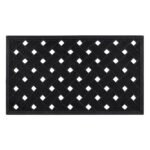 Lattice rubber scraper mat 40x70cm black entrance doormat outdoor rubber mat in Lagos, Nigeria