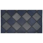 Platina silver blue rubber scraper mat 40x70cm outdoor doormat in Lagos, Nigeria