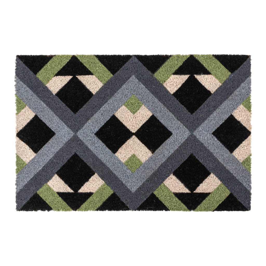 Latex coir Geo 40x60cm doormat geometric entrance mat for doorway in Lagos Nigeria