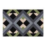Latex coir Geo 40x60cm doormat geometric entrance mat for doorway in Lagos Nigeria