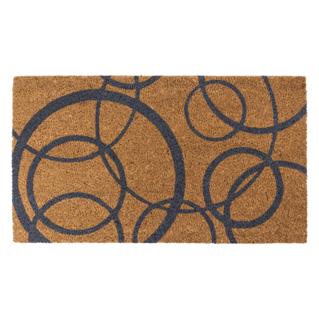 latex coir circles 40x70cm doormat circular design natural fibre entrance mat in Lagos, Nigeria