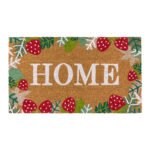Latex coir Strawberry Fields 40x70cm floral doormat entrance mat for doorway in Lagos Nigeria