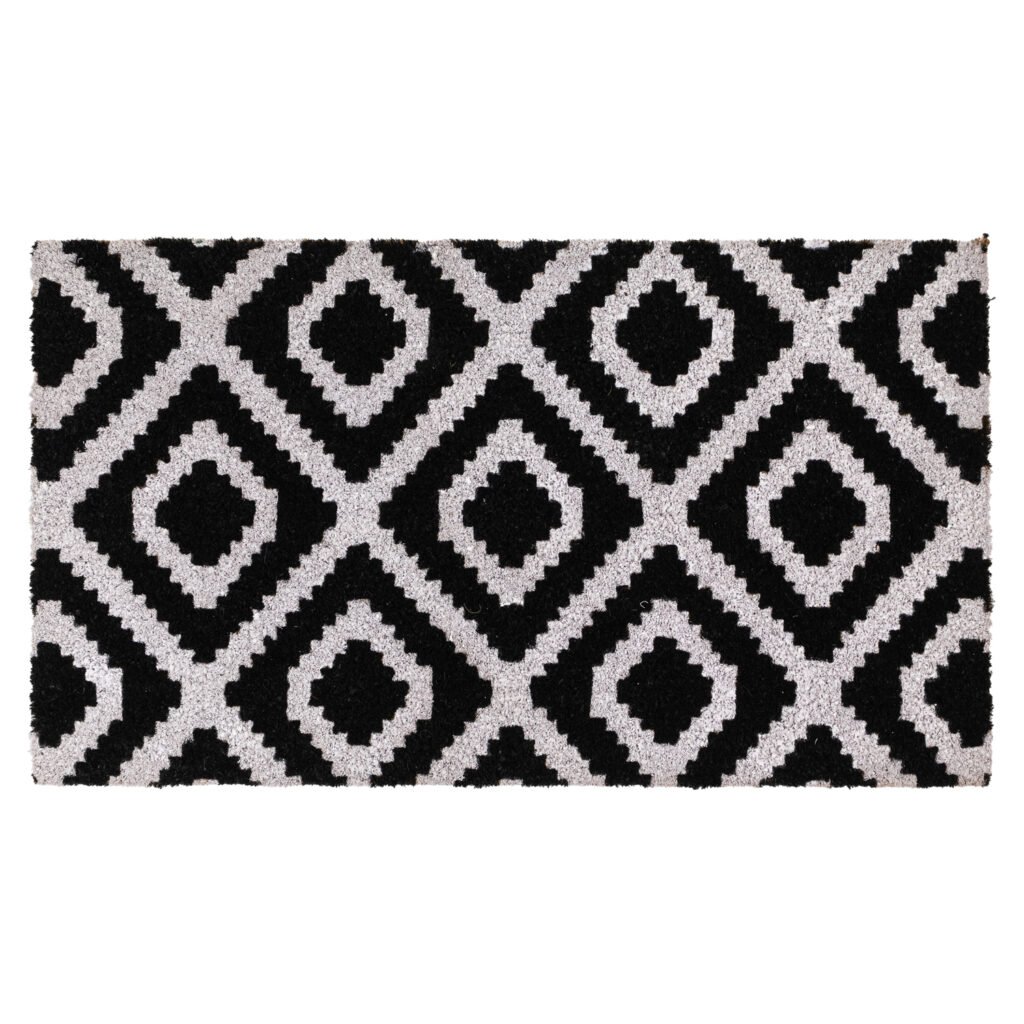 latex coir monochrome diamond 40x70cm doormat natural fibre entrance mat in Lagos, Nigeria