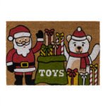 latex backed eco friendly christmas coir doormat santa 40x58cm festive entrance mat in Lagos, Nigeria