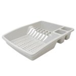 Grey dish sink drainer kitchen rack for drying plates and utensils in Lagos Nigeria