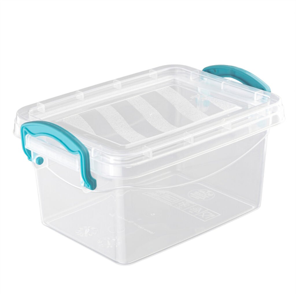 Clear 0.4L clip lid plastic storage box for small item organisation in Lagos Nigeria