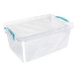Clear 3L clip lid plastic storage box for home organisation in Lagos Nigeria