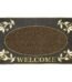Metallic gold welcome scraper mat 45x75cm PVC entrance mat for doorway in Lagos Nigeria