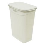 loop 43l slim laundry basket ivory white plastic ventilated clothes hamper in Lagos, Nigeria