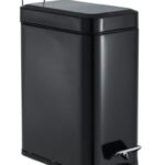 Axus rectangle 5L black pedal bin slim bathroom waste bin in Lagos, Nigeria
