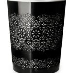 Flora waste bin black small cylindrical plastic bin for home use in Lagos, Nigeria