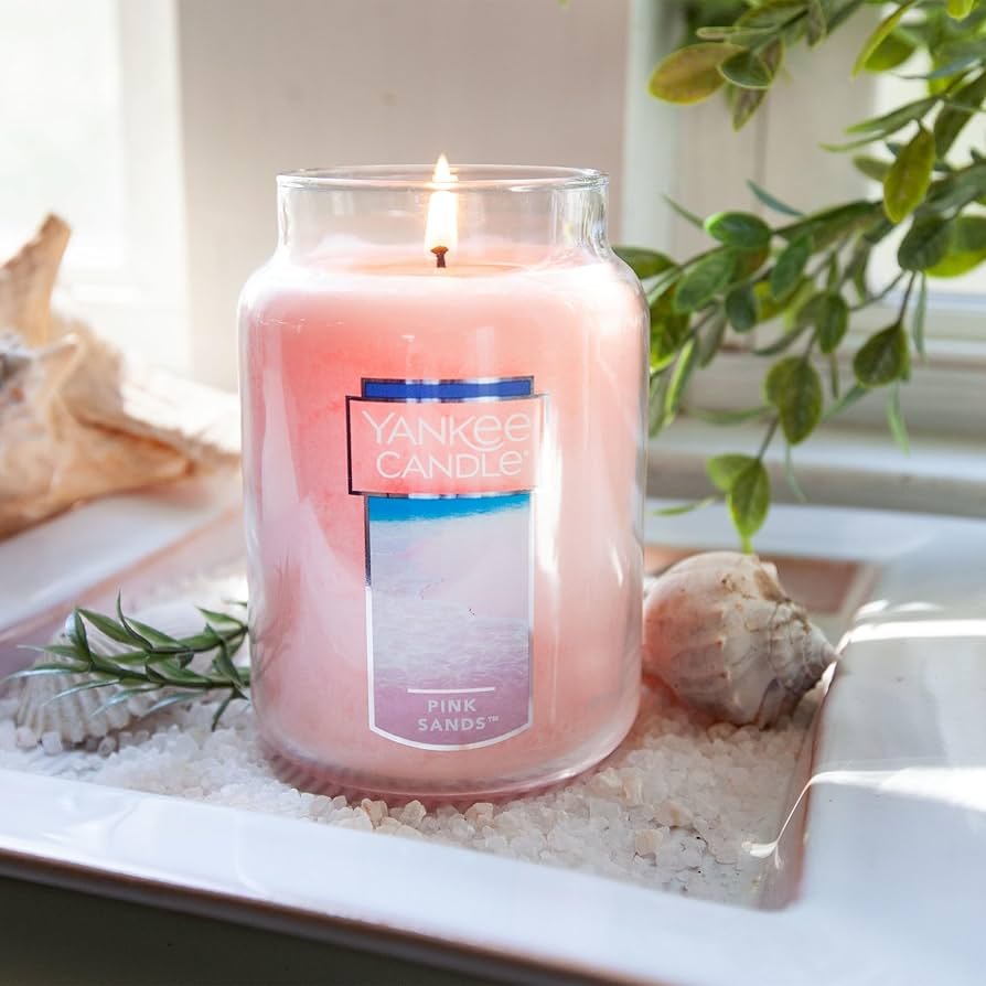 Yankee Candle Pink Sands Large Jar 22oz Long-Burning Tropical Scented Candle Yankee Candle Large Jar 22oz Pink Sands scented candle in glass jar, Lagos, Nigeria