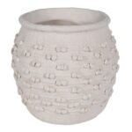 Cream large decorative vase for home interior styling in Lagos Nigeria