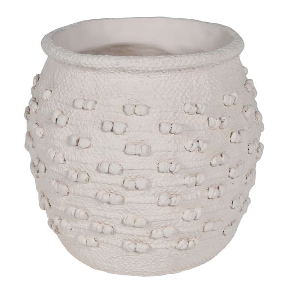 Cream large decorative vase for home interior styling in Lagos Nigeria