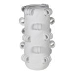 Tall white curl vase decorative ceramic home accent in Lagos Nigeria