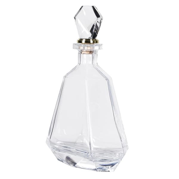 Glass hex decanter luxury geometric drinkware for home bar in Lagos Nigeria