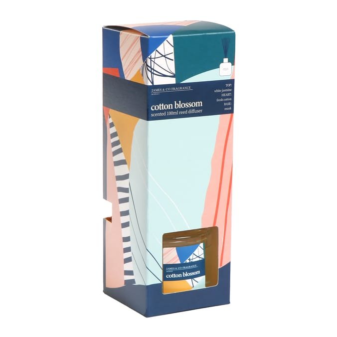James&Co Cotton Blossom 100ml Reed Diffuser Long-Lasting Fresh Home Fragrance James&Co Cotton Blossom 100ml reed diffuser with fragrance reeds, Lagos, Nigeria