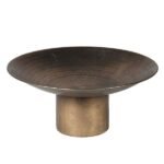 Round metal decorative bowl for modern home décor in Lagos Nigeria