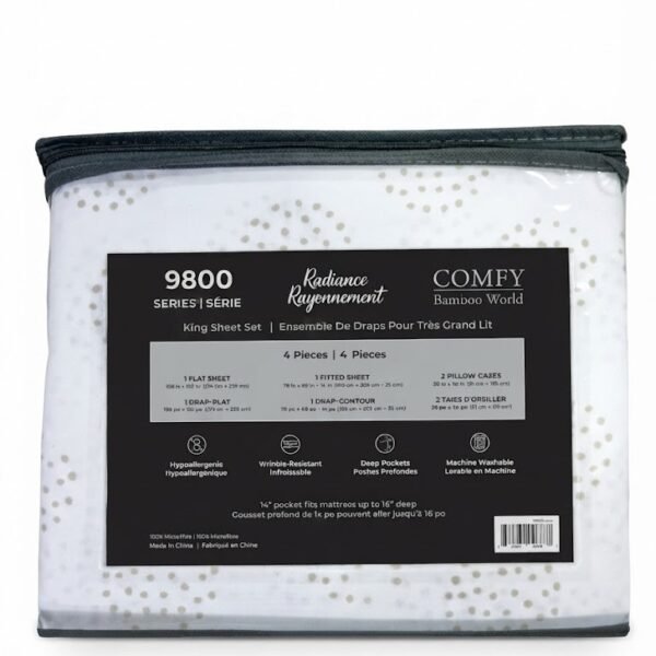 Comfy king size bed sheet neatly spread on a modern bed in Lagos, Nigeria