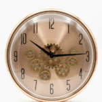 Rose Gold Wall Clock Round, elegant decorative wall clock for homes and offices in Lagos, Nigeria