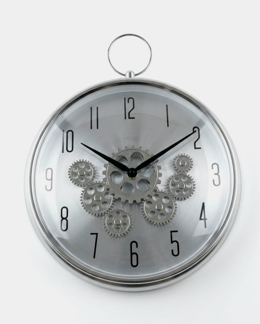 Generic Silver Hanging Wall Clock Decorative Timepiece for Home Silver Hanging Wall Clock, decorative silver wall timepiece for a home or office in Lagos, Nigeria