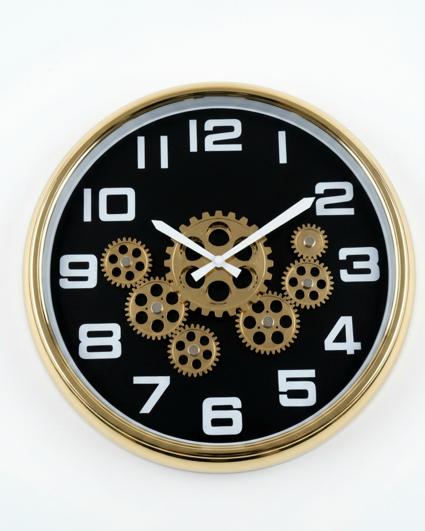 Generic Gold Black White Wall Clock Decorative Timepiece for Home Gold Black White Wall Clock, stylish decorative timepiece for home or office interiors in Lagos, Nigeria