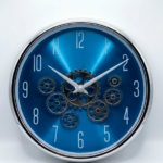 Seven Engine Green Rose Gold Clock, small decorative wall design for homes and offices in Lagos, Nigeria